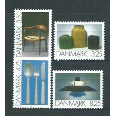 Dinamarca - Correo 1991 Yvert 1009/12 ** Mnh Arte