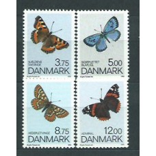 Dinamarca - Correo 1993 Yvert 1051/4 ** Mnh Mariposas