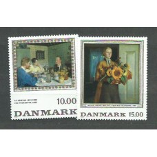 Dinamarca - Correo 1996 Yvert 1141/42 ** Mnh Pinturas