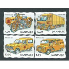 Dinamarca - Correo 2002  Yvert 1315/18 ** Mnh Coches de Correo