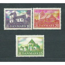 Dinamarca - Correo 1944 Yvert 294/96 ** Mnh Iglesias