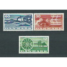 Dinamarca - Correo 1960 Yvert 386/8 ** Mnh Agricultura