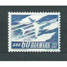 Dinamarca - Correo 1961 Yvert 396 ** Mnh Avión