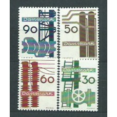 Dinamarca - Correo 1968 Yvert 481/4 ** Mnh Industria