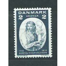 Dinamarca - Correo 1970 Yvert 513 ** Mnh Escultor