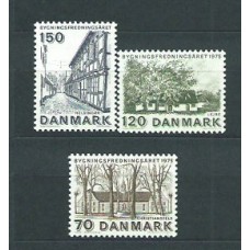Dinamarca - Correo 1975 Yvert 598/600 ** Mnh Arquitectura