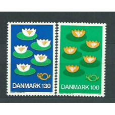 Dinamarca - Correo 1977 Yvert 636/7 ** Mnh Flores