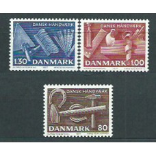 Dinamarca - Correo 1977 Yvert 646/8 ** Mnh Artesania