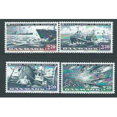 Dinamarca - Correo 1984 Yvert 815/8 ** Mnh Peces y barco