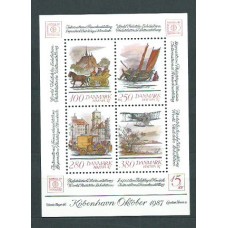 Dinamarca - Hojas Yvert 6 ** Mnh Barco Avión