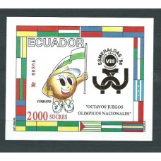 Ecuador - Hojas Yvert 101 ** Mnh Deportes