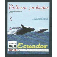 Ecuador - Hojas Yvert 104 ** Mnh Fauna. Ballenas