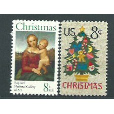 Estados Unidos - Correo 1973 Yvert 1006/7 ** Mnh Navidad