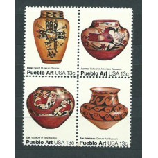 Estados Unidos - Correo 1977 Yvert 1152/55  ** Mnh  Arte