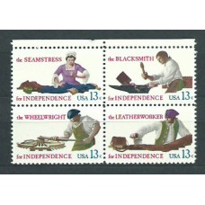 Estados Unidos - Correo 1977 Yvert 1165/8 ** Mnh Cortados