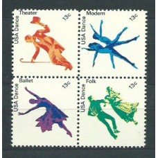 Estados Unidos - Correo 1978 Yvert 1195/8 ** Mnh Danzas Populares