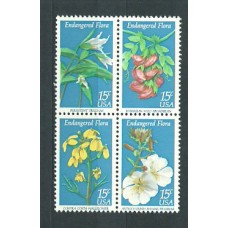 Estados Unidos - Correo 1979 Yvert 1246/9 ** Mnh Flores