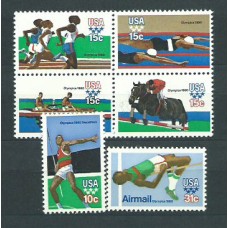 Estados Unidos - Correo 1979 Yvert 1253/57+Av 89 ** Mnh Deportes . Olimpiadas