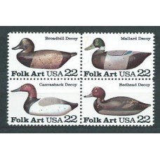 Estados Unidos - Correo 1985 Yvert 1567/70 ** Mnh Fauna. Aves