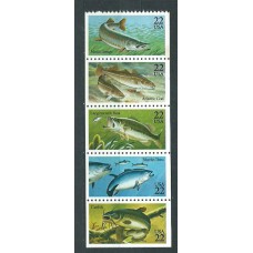 Estados Unidos - Correo 1986 Yvert 1622/26 ** Mnh Fauna. Peces