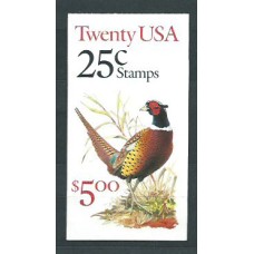 Estados Unidos - Correo 1988 Yvert 1809 Carnet ** Mnh Fauna Aves