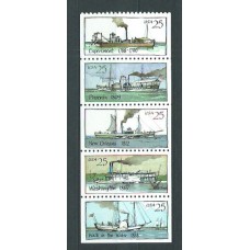 Estados Unidos - Correo 1989 Yvert 1854/58 ** Mnh Barcos