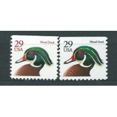 Estados Unidos - Correo 1991 Yvert 1936/6A ** Mnh Fauna. Aves