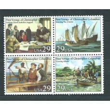 Estados Unidos - Correo 1992 Yvert 2011/4 ** Mnh Barcos