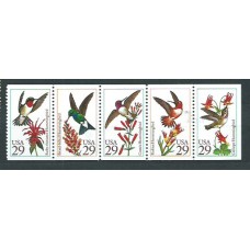 Estados Unidos - Correo 1992 Yvert 2039/43 ** Mnh Fauna. Aves