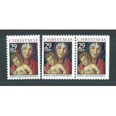 Estados Unidos - Correo 1992 Yvert 2122/2a ** Mnh Navidad