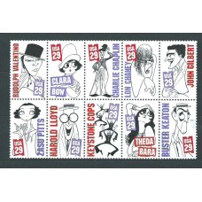 Estados Unidos - Correo 1994 Yvert 2228/37 en bloque de 10 sellos ** Mnh