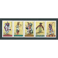 Estados Unidos - Correo 1996 Yvert 2517/21 ** Mnh  Danzas tradicionales