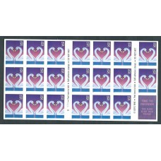 Estados Unidos - Correo 1997 Yvert 2588 Carnet ** Mnh Sellos de Amor