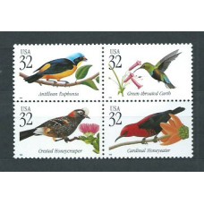 Estados Unidos - Correo 1998 Yvert 2761/64 ** Mnh Fauna. Aves