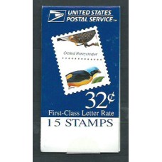 Estados Unidos - Correo 1998 Yvert 2761 Carnet ** Mnh Fauna. Aves