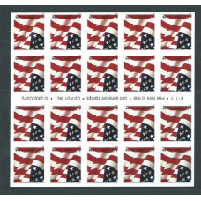 Estados Unidos - Correo 2002 Yvert 3331b Carnet ** Mnh Banderas