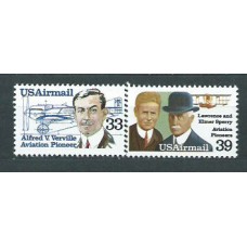 Estados Unidos - Aereo Yvert 107/8 ** Mnh Aviación