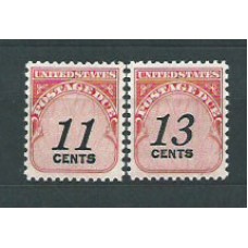 Estados Unidos - Tasa Yvert 68/9 ** Mnh