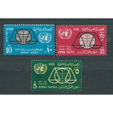 Egipto - Correo 1963 Yvert 574/6 ** Mnh