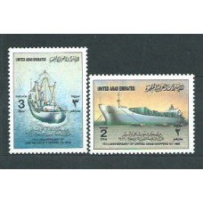 Emiratos Arabes - Correo 1986 Yvert 189/90 ** Mnh Barcos
