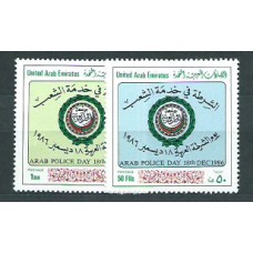 Emiratos Arabes - Correo 1986 Yvert 208/9 ** Mnh Día de la policia