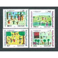 Emiratos Arabes - Correo 1994 Yvert 424/7 ** Mnh Festival infantil