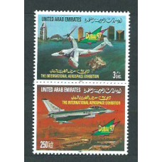 Emiratos Arabes - Correo 1997 Yvert 549/50 ** Mnh Avión