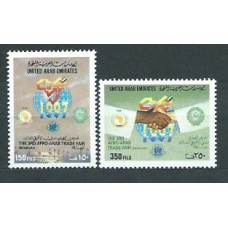 Emiratos Arabes - Correo 1997 Yvert 555/6 ** Mnh