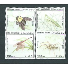 Emiratos Arabes - Correo 1998 Yvert 557/60 ** Mnh Fauna insectos