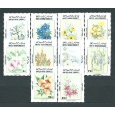 Emiratos Arabes - Correo 1998 Yvert 579/88 ** Mnh Flores