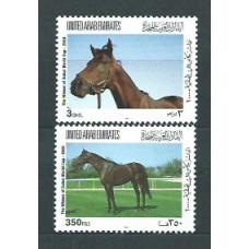 Emiratos Arabes - Correo 2001 Yvert 637/8 ** Mnh Fauna caballos