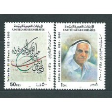 Emiratos Arabes - Correo 2001 Yvert 639/40 ** Mnh Sultan Bin Ali Al Owais