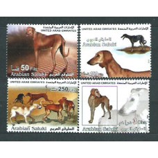 Emiratos Arabes - Correo 2002 Yvert 661/4 ** Mnh Fauna perros