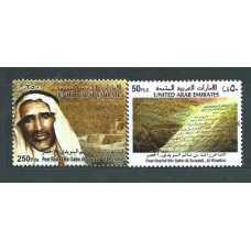 Emiratos Arabes - Correo 2002 Yvert 666/7 ** Mnh Rashid Bin Salim poeta